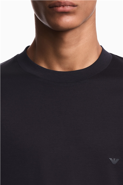 Emporio Armani Erkek Bisiklet Yaka T-Shirt Lacivert