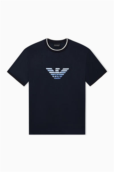 Emporio Armani Erkek Bisiklet Yaka T-Shirt Lacivert