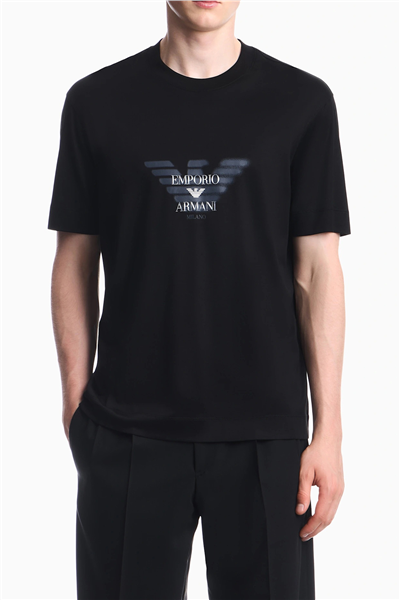 Emporio Armani Erkek Bisiklet Yaka T-Shirt Siyah