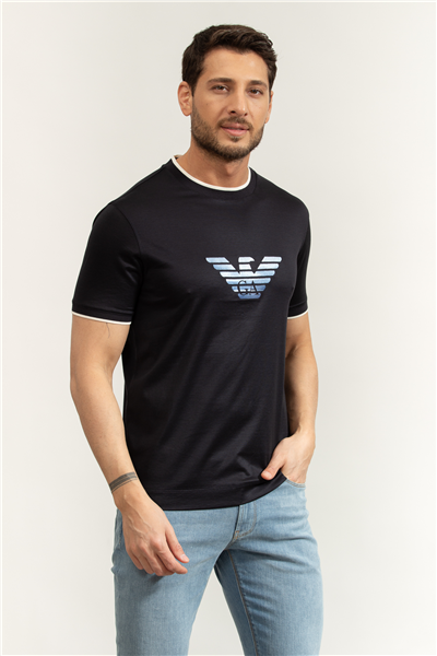 Emporio Armani Erkek Bisiklet Yaka T-Shirt