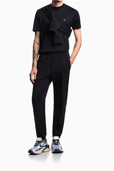 Emporio Armani Erkek Bisiklet Yaka T-Shirt Lacivert