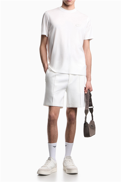 Emporio Armani Erkek Bisiklet Yaka T-Shirt Beyaz