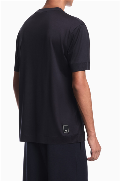 Emporio Armani Erkek Bisiklet Yaka T-Shirt Lacivert