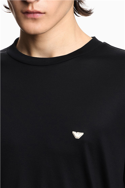 Emporio Armani Erkek Bisiklet Yaka T-Shirt Siyah