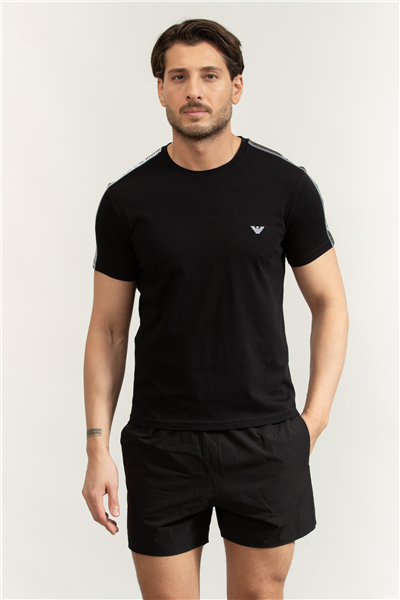 Emporio Armani Erkek Bisiklet Yaka T-Shirt Siyah