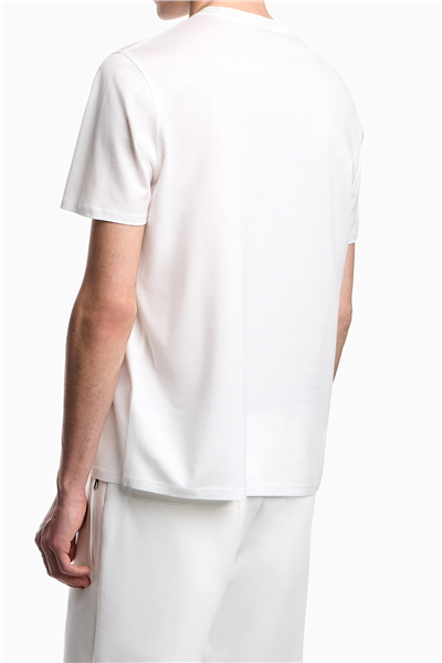 Emporio Armani Erkek Bisiklet Yaka T-Shirt Beyaz