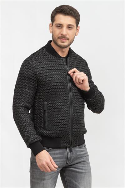 Emporio Armani Erkek Deri Mont