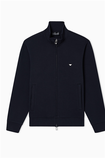 Emporio Armani Erkek Fermuarlı Sweatshirt Lacivert