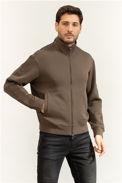 Emporio Armani Erkek Fermuarlı Sweatshirt