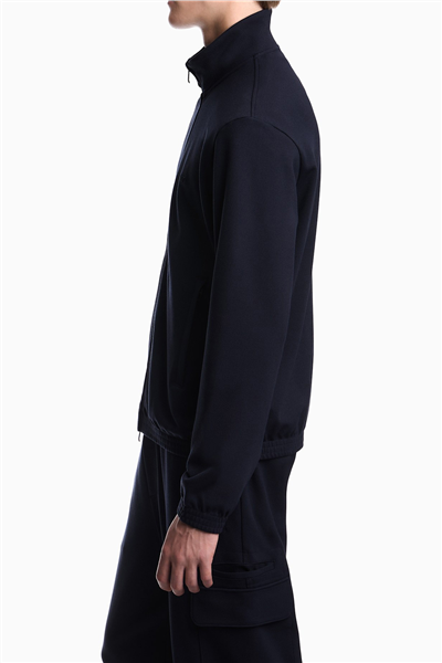 Emporio Armani Erkek Fermuarlı Sweatshirt Lacivert