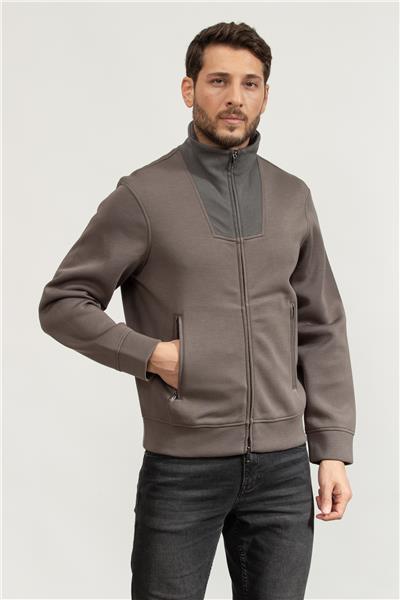 Emporio Armani Erkek Fermuarlı Sweatshirt