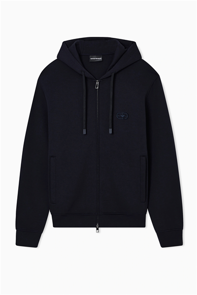 Emporio Armani Erkek Fermuarlı Sweatshirt Lacivert