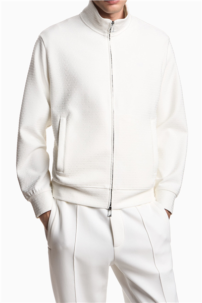 Emporio Armani Erkek Fermuarlı Sweatshirt Çok Renkli