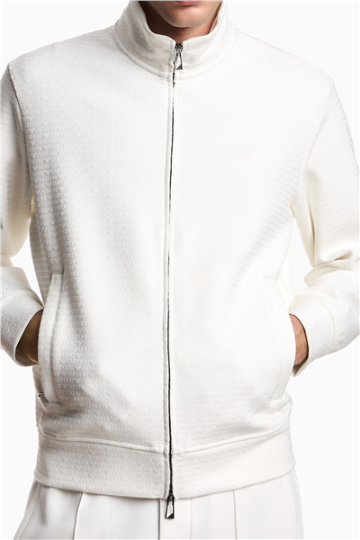 Emporio Armani Erkek Fermuarlı Sweatshirt Çok Renkli