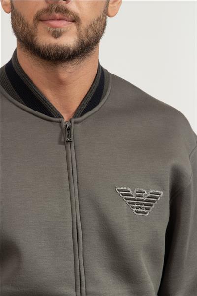 Emporio Armani Erkek Fermuarlı Sweatshirt