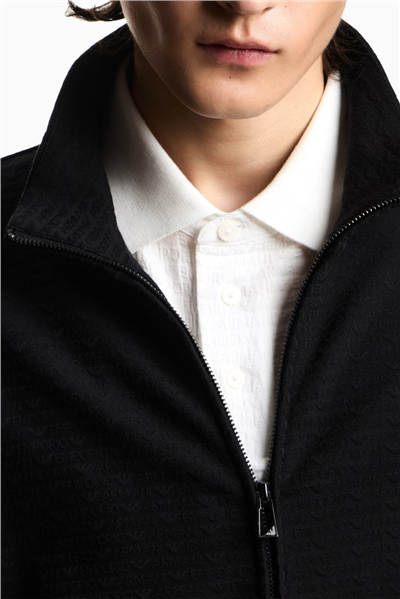 Emporio Armani Erkek Fermuarlı Sweatshirt Çok Renkli