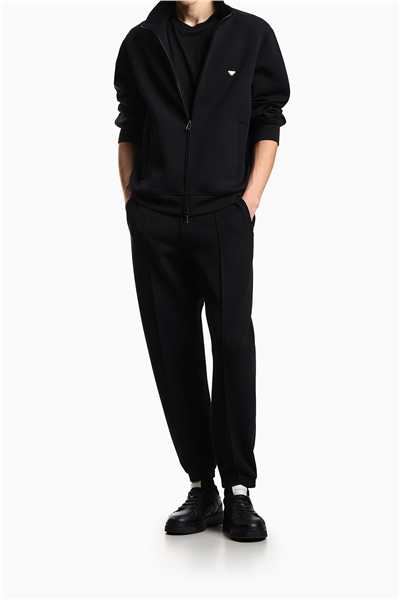 Emporio Armani Erkek Fermuarlı Sweatshirt Siyah