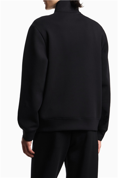Emporio Armani Erkek Fermuarlı Sweatshirt Siyah
