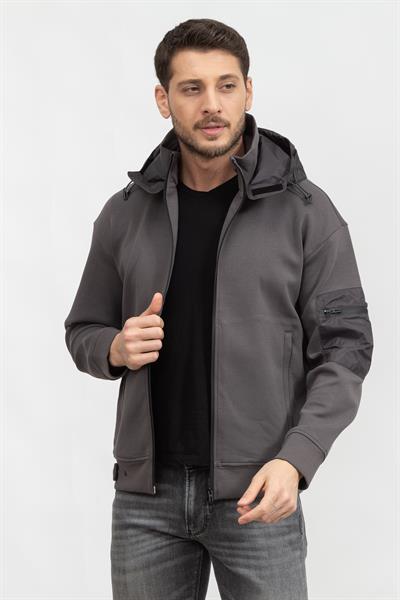 Emporio Armani Erkek Fermuarlı Sweatshirt