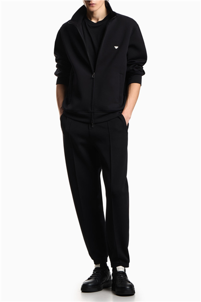 Emporio Armani Erkek Fermuarlı Sweatshirt Siyah
