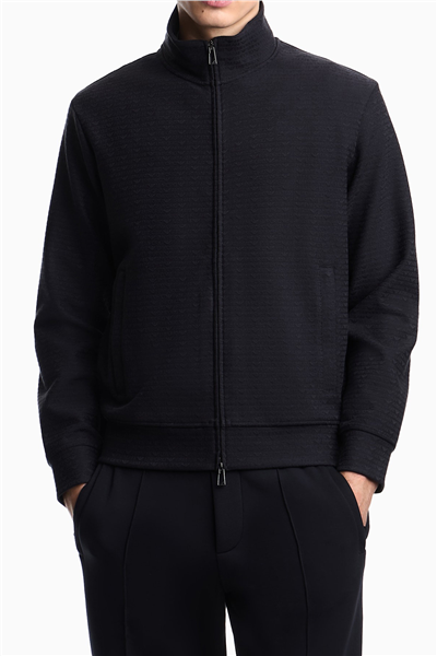 Emporio Armani Erkek Fermuarlı Sweatshirt Çok Renkli