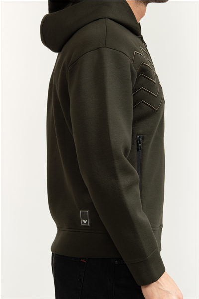 Emporio Armani Erkek Fermuarlı Sweatshirt