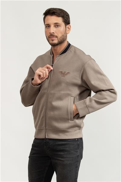 Emporio Armani Erkek Fermuarlı Sweatshirt