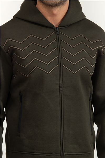 Emporio Armani Erkek Fermuarlı Sweatshirt