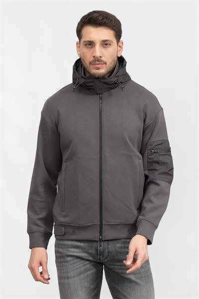 Emporio Armani Erkek Fermuarlı Sweatshirt