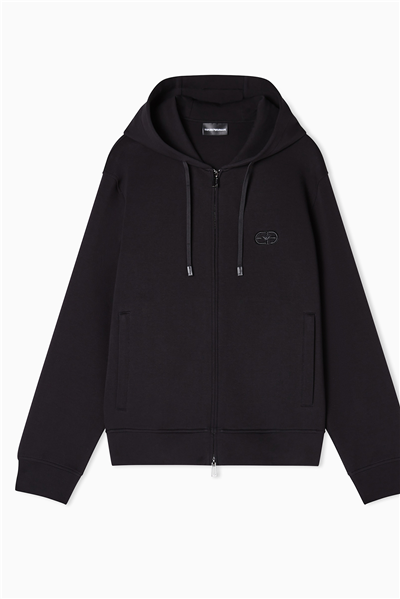 Emporio Armani Erkek Fermuarlı Sweatshirt Siyah