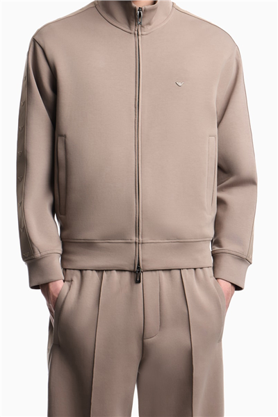 Emporio Armani Erkek Fermuarlı Sweatshirt Siyah