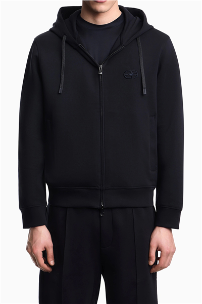 Emporio Armani Erkek Fermuarlı Sweatshirt Lacivert