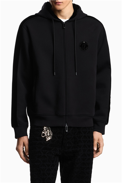 Emporio Armani Erkek Kapüşonlu Sweatshirt Siyah