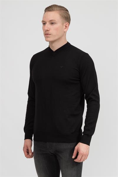 Emporio Armani Erkek Kazak Siyah