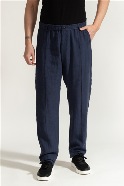 Emporio Armani Erkek Keten Pantolon