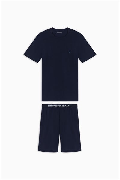 Emporio Armani Erkek Pijama Takımı Mavi