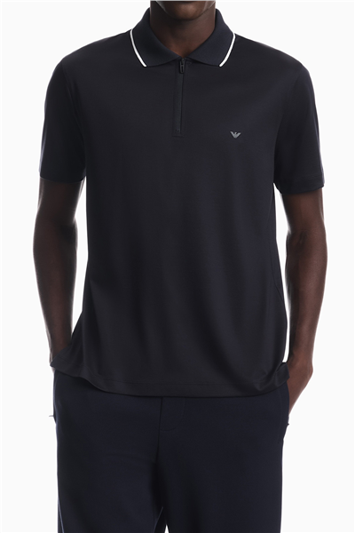Emporio Armani Erkek Polo Yaka T-Shirt Lacivert