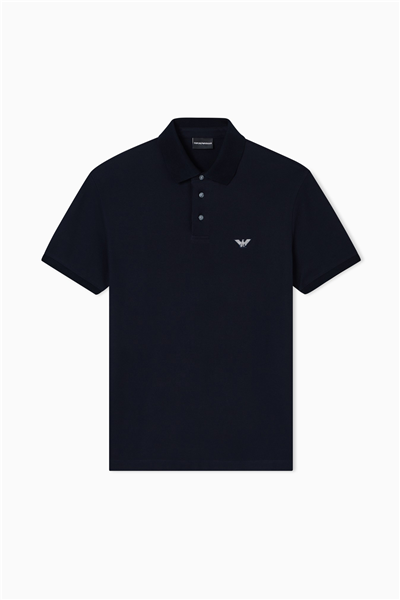 Emporio Armani Erkek Polo Yaka T-Shirt Lacivert