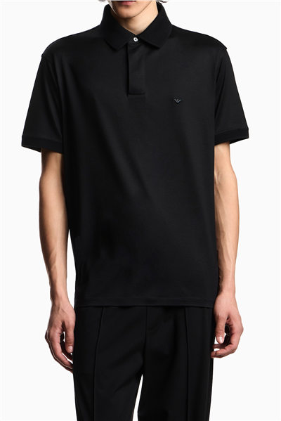 Emporio Armani Erkek Polo Yaka T-Shirt Siyah