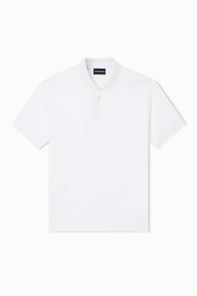 Emporio Armani Erkek Polo Yaka T-Shirt Beyaz