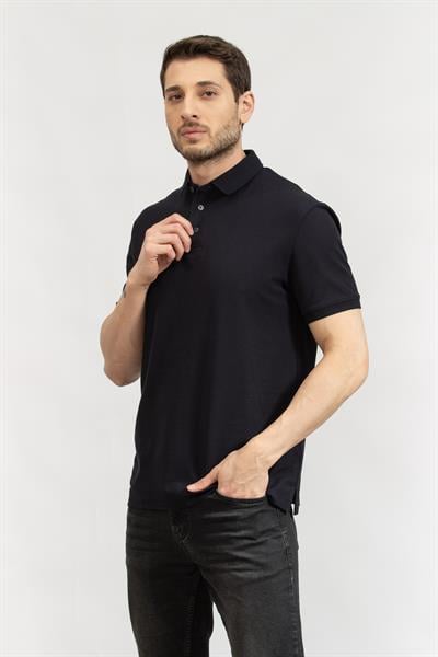 Emporio Armani Erkek Polo Yaka T-Shirt Lacivert