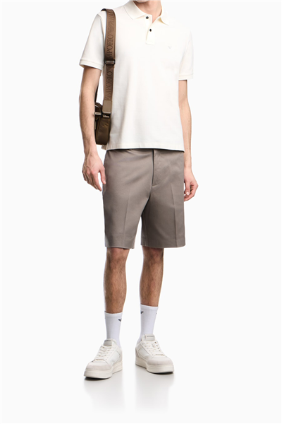 Emporio Armani Erkek Polo Yaka T-Shirt Krem