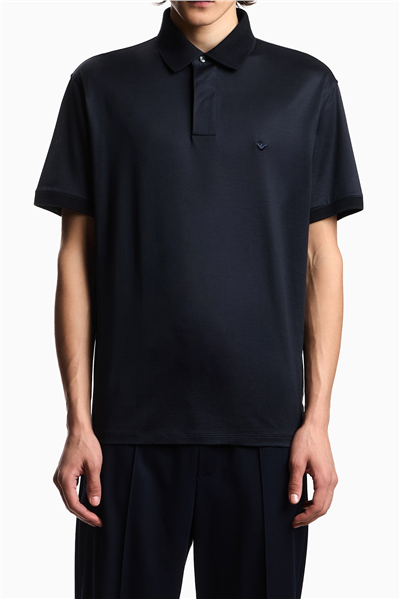 Emporio Armani Erkek Polo Yaka T-Shirt Lacivert