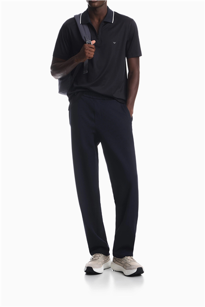 Emporio Armani Erkek Polo Yaka T-Shirt Lacivert