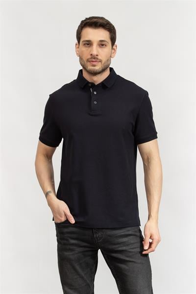 Emporio Armani Erkek Polo Yaka T-Shirt Lacivert