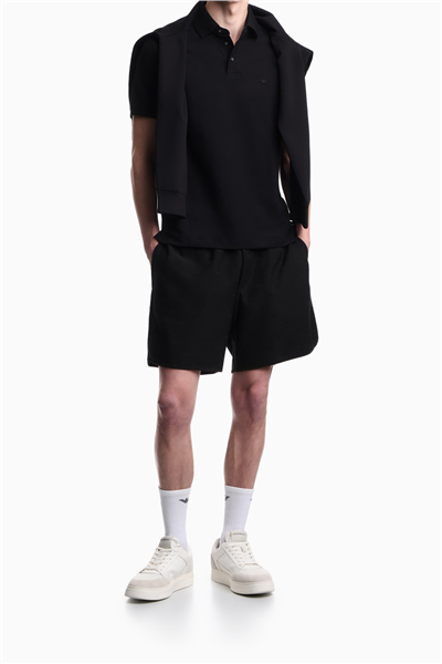Emporio Armani Erkek Polo Yaka T-Shirt Siyah