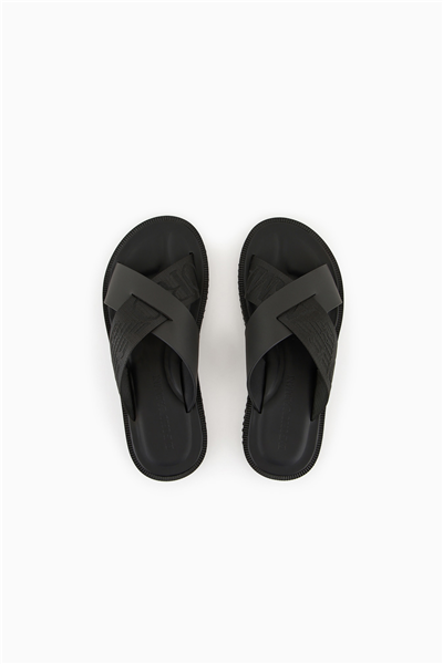 Emporio Armani Erkek Sandalet Siyah
