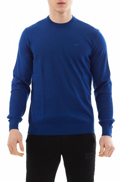 Emporio Armani Erkek Triko Mavi