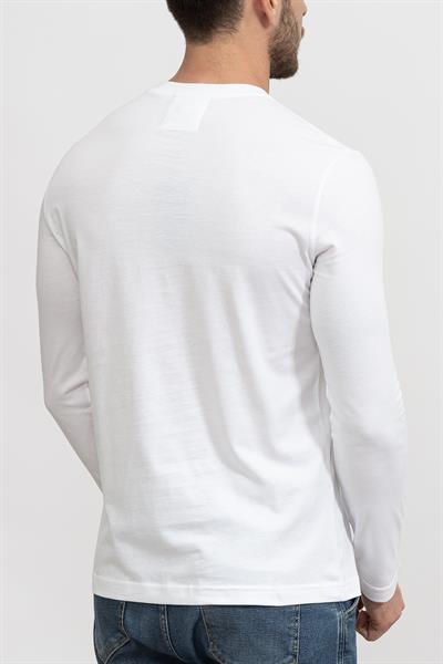 Emporio Armani Erkek Uzun Kollu T-Shirt Beyaz