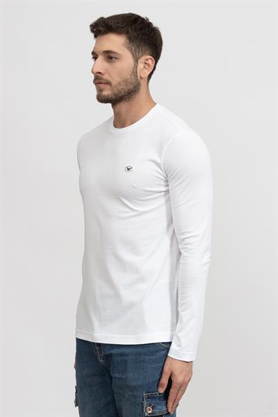 Emporio Armani Erkek Uzun Kollu T-Shirt Beyaz